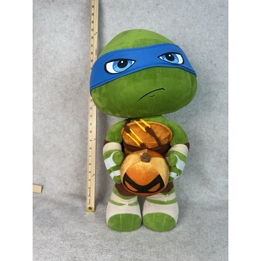Halloween Ninja Turtle Door Porch Greeter Leonardo Free Standing Plush 21" TMNT